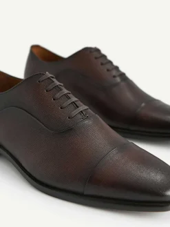 Textured Leather Oxford Shoes<PEDRO Outlet
