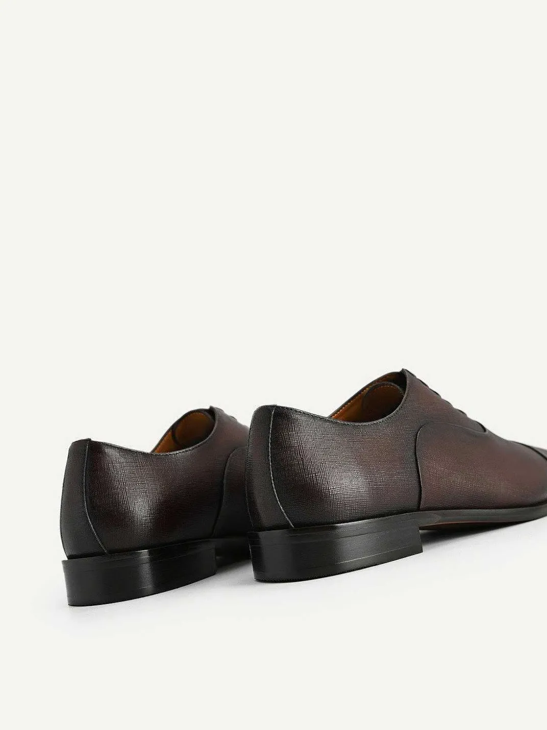 Textured Leather Oxford Shoes<PEDRO Outlet