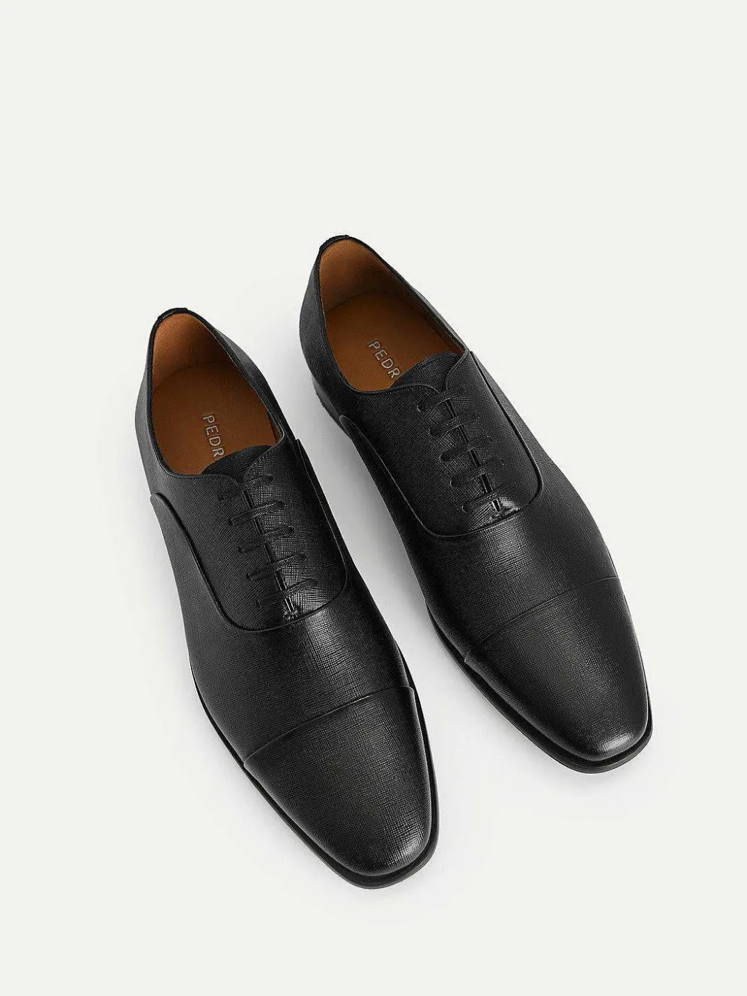 Textured Leather Oxford Shoes<PEDRO Online