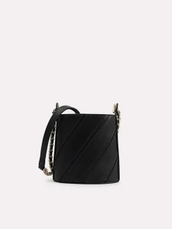 Tweed Drawstring Bucket Bag<PEDRO