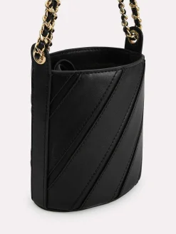 Tweed Drawstring Bucket Bag<PEDRO
