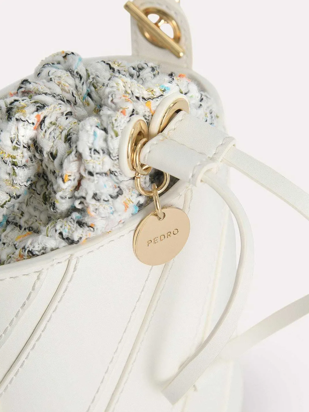 Tweed Drawstring Bucket Bag<PEDRO Outlet