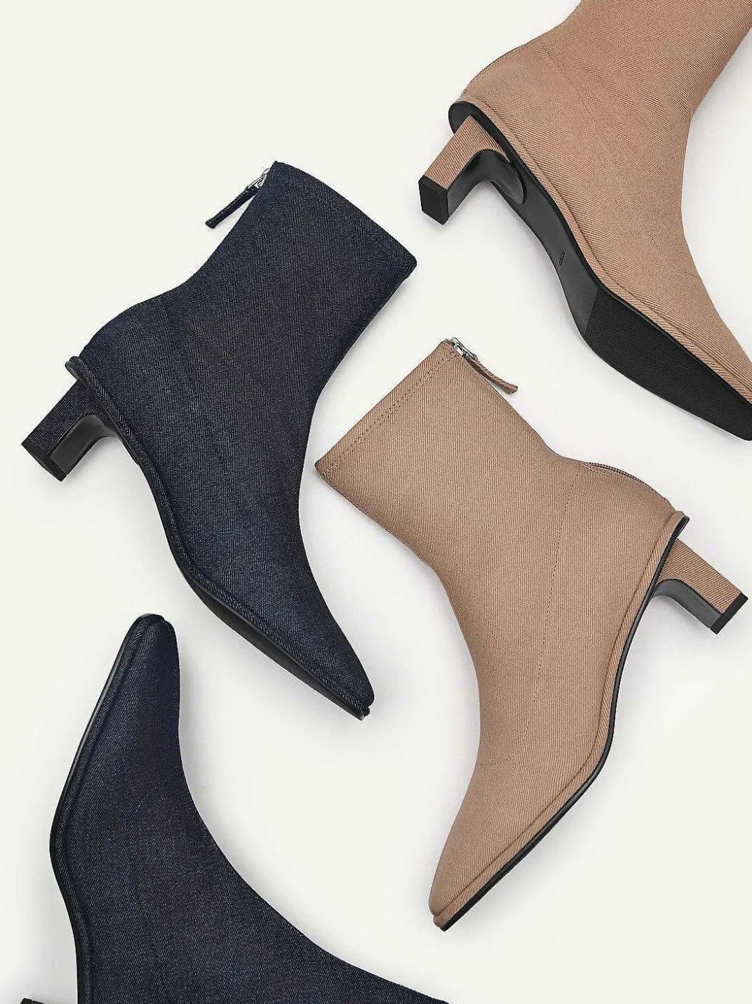Vanessa Denim Ankle Boots<PEDRO Online