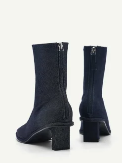 Vanessa Denim Ankle Boots<PEDRO