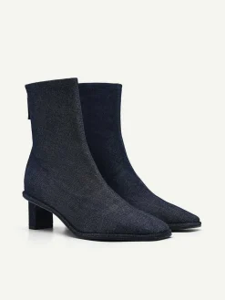 Vanessa Denim Ankle Boots<PEDRO