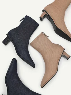 Vanessa Denim Ankle Boots<PEDRO