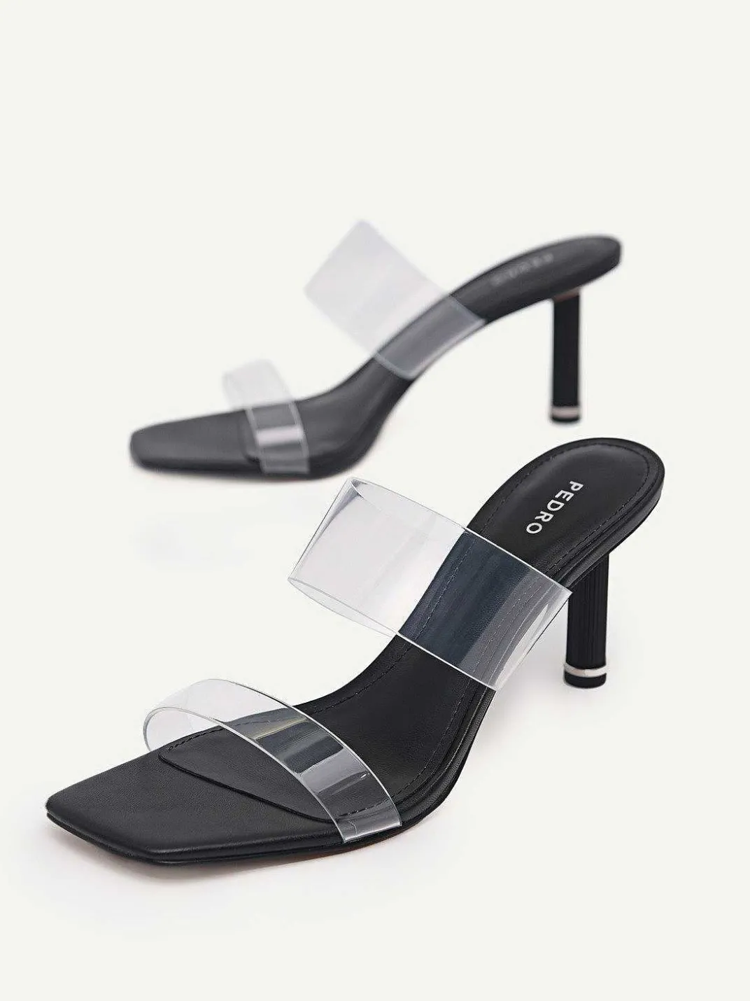 Vinyl Double Strap Heel Sandals<PEDRO Clearance