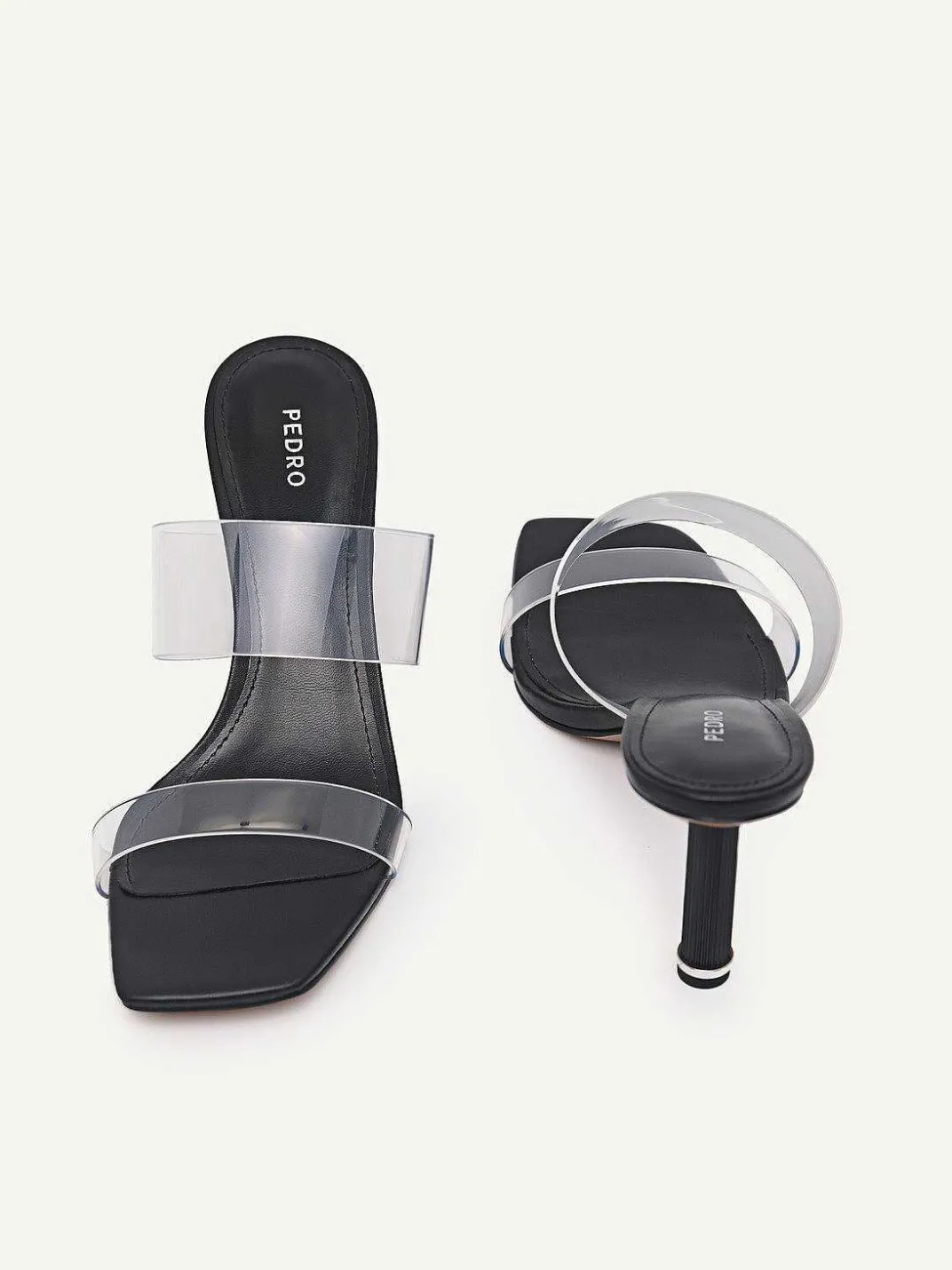 Vinyl Double Strap Heel Sandals<PEDRO Clearance