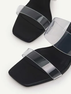 Vinyl Double Strap Heel Sandals<PEDRO Clearance