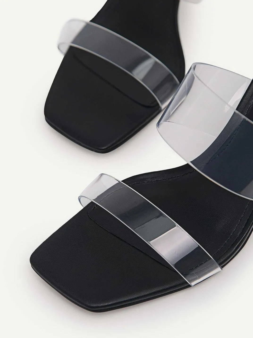 Vinyl Double Strap Heel Sandals<PEDRO Clearance