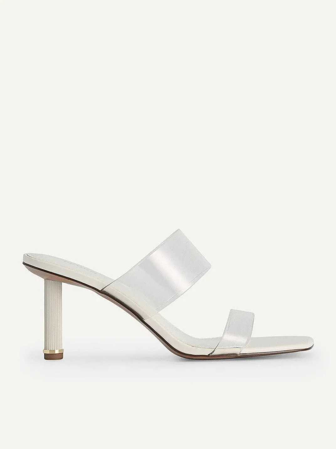 Vinyl Double Strap Heel Sandals<PEDRO New