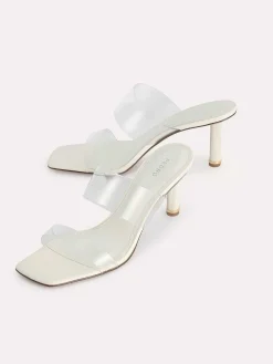 Vinyl Double Strap Heel Sandals<PEDRO New