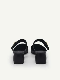 Yasmin Leather Heel Mules<PEDRO Best