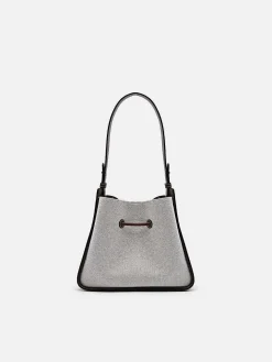 Yasmin Linen Bucket Bag<PEDRO