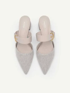 Yasmin Linen Heel Mules<PEDRO Outlet